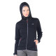 Women's Merino Marin Long Sleeve Zip Hoodie Black