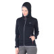 Women's Merino Marin Long Sleeve Zip Hoodie Black