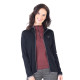 Women's Merino Marin Long Sleeve Zip Hoodie Black