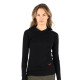 Women's Merino Sonatra Long Sleeve Hoodie Black