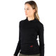 Women's Merino Sonatra Long Sleeve Hoodie Black
