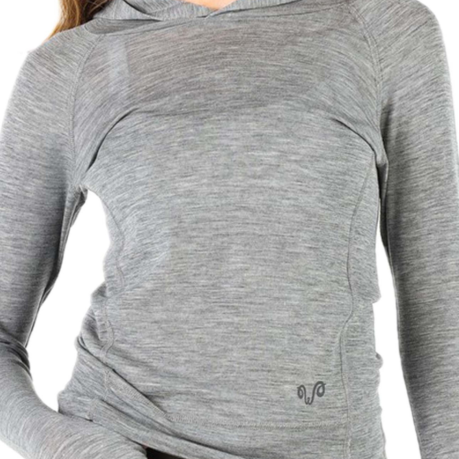Women's Merino Sonatra Long Sleeve Hoodie Gray