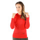 Women's Merino Sonatra Long Sleeve Hoodie Red
