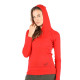 Women's Merino Sonatra Long Sleeve Hoodie Red