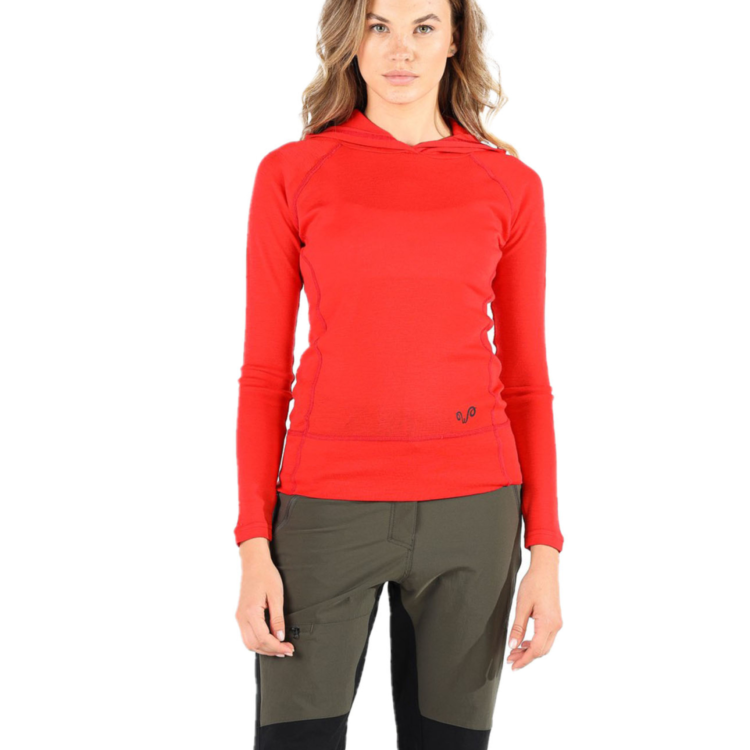 Women's Merino Sonatra Long Sleeve Hoodie Red