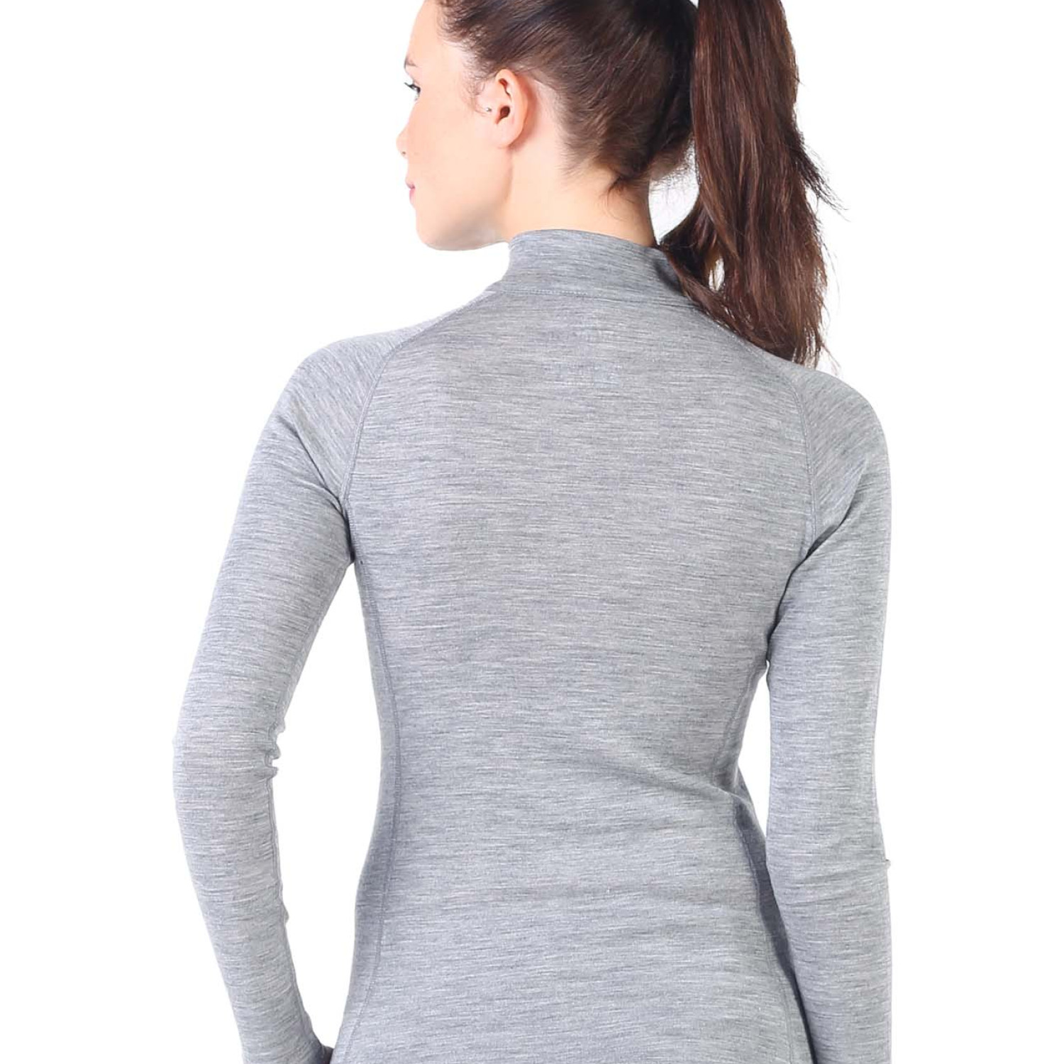 Women's Merino Vega Long Sleeve Top Base Layer Gray