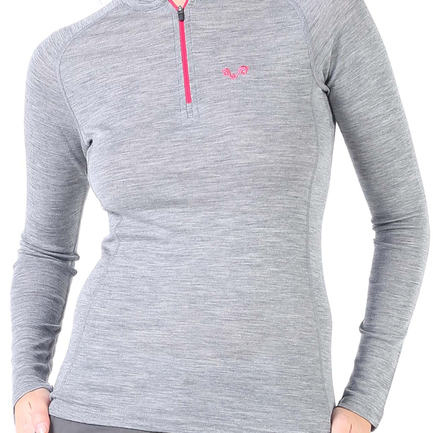 Women's Merino Vega Long Sleeve Top Base Layer Gray