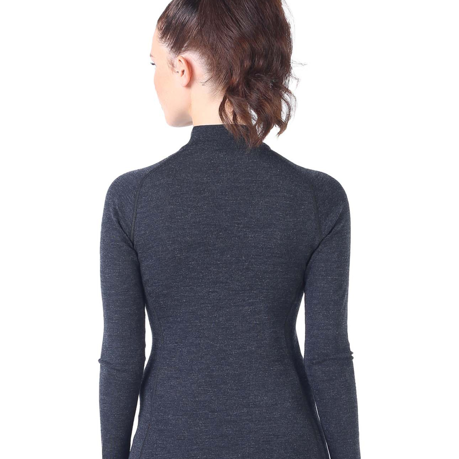 Women's Merino Vega Long Sleeve Top Base Layer Antharacite