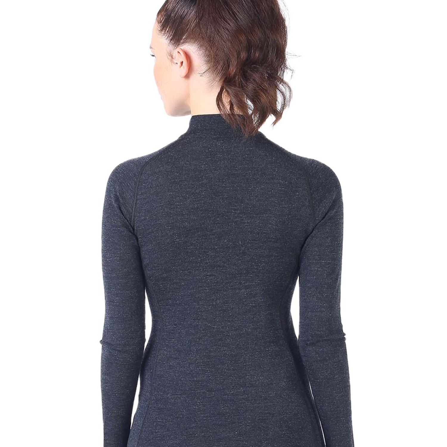 Women's Merino Vega Long Sleeve Top Base Layer Antharacite
