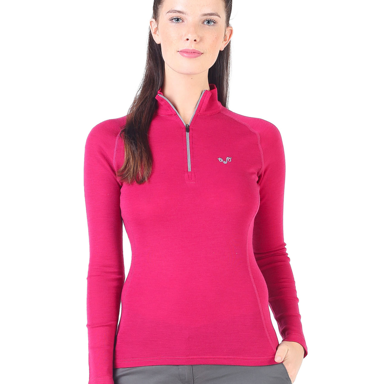 Women's Merino Vega Long Sleeve Top Base Layer Pink