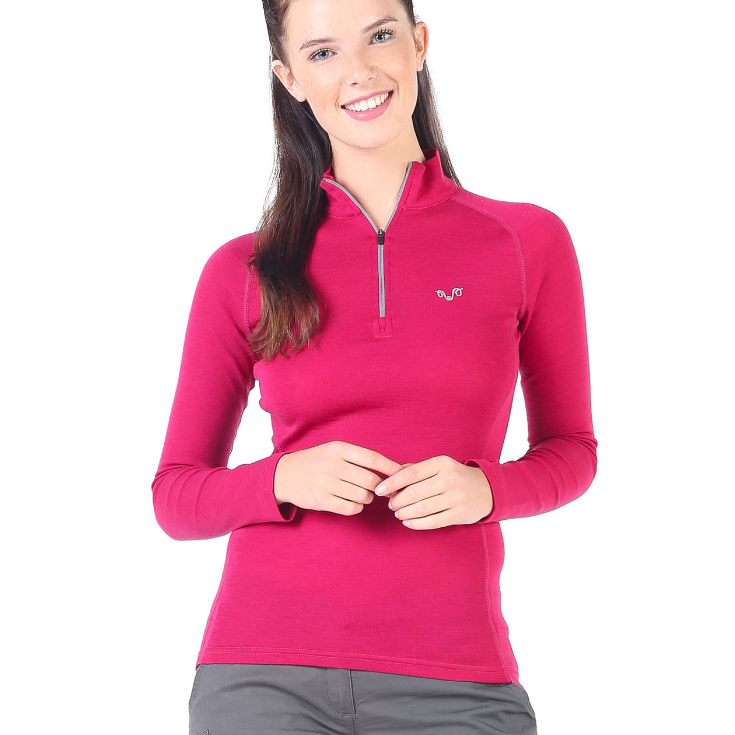 Women's Merino Vega Long Sleeve Top Base Layer Pink